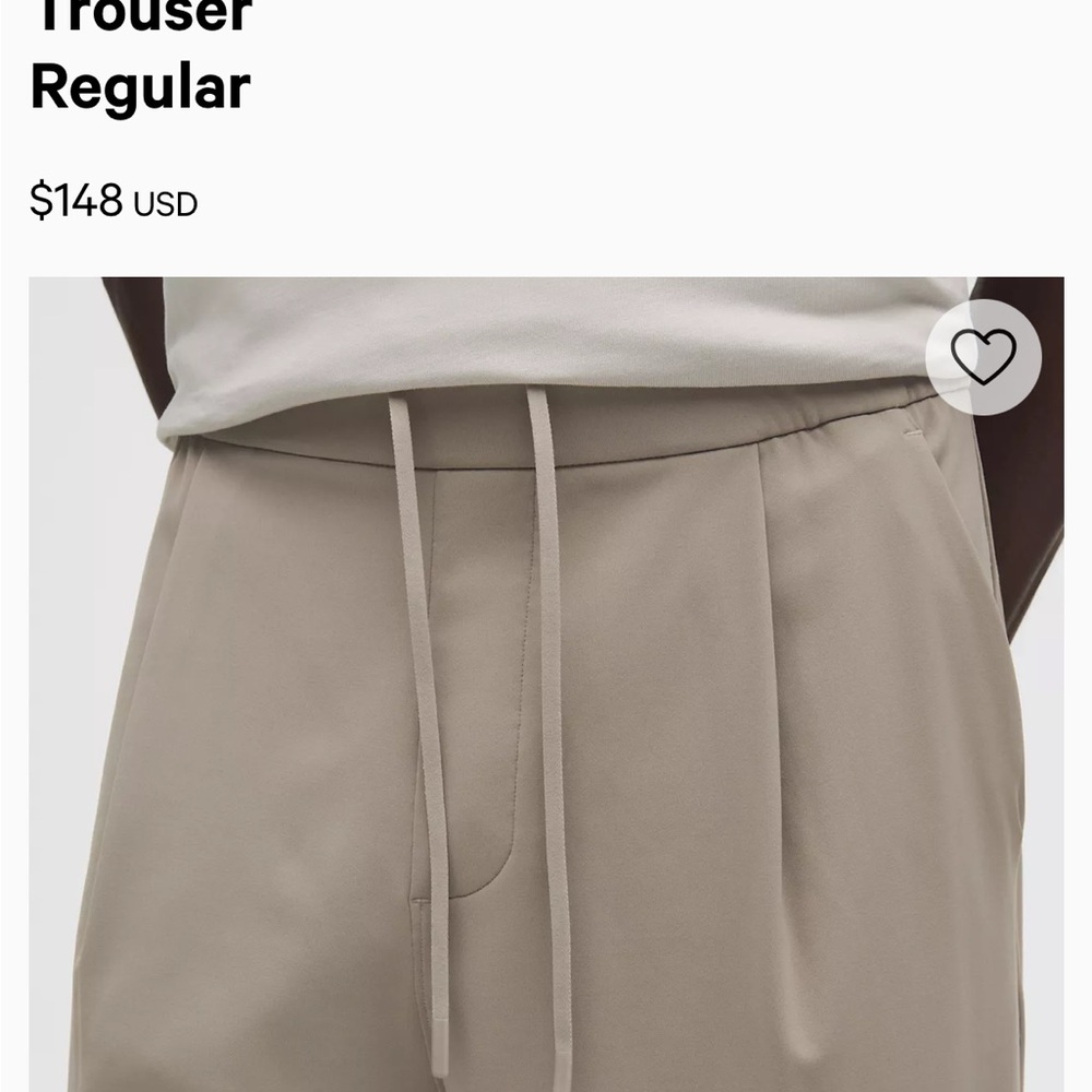 lululemon athletica Men's Beige Dress Pants